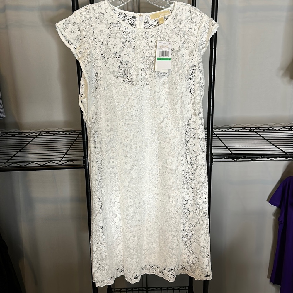 Whit lace dress by Michael Kors